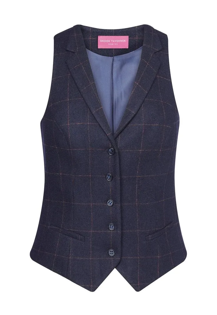 Women's tailored waistcoat adjustable back detail
